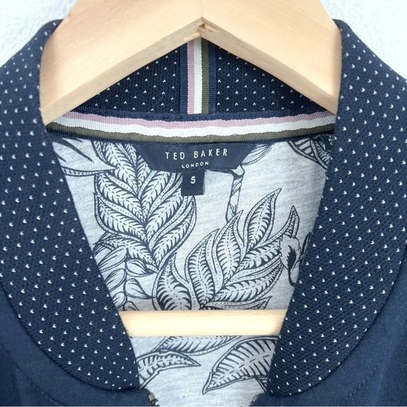 Ted Baker London Men’s Wolf Bonded Bomber Jersey Baseball Jacket - Picture 4 of 12